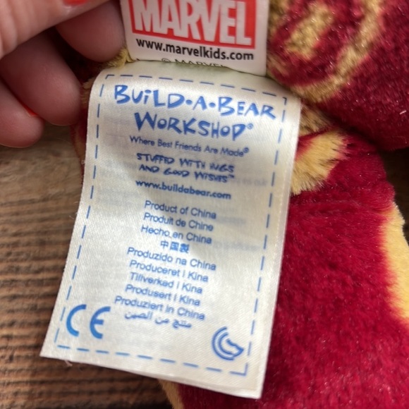 Iron Man Avengers Build A Bear Plush Toy Stuffed Animal 16" Retired Marvels - Picture 5 of 8